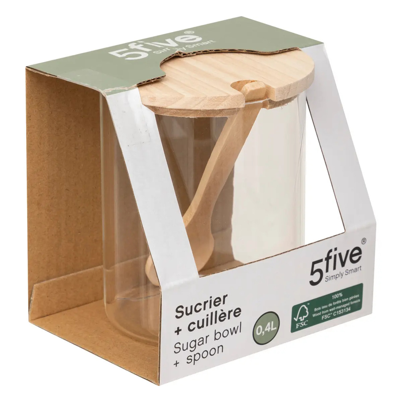 Sucrier "Hermet" en verre 0,4L