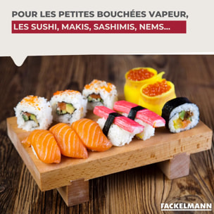 Lot de 10 paires de baguettes de 23cm en bambou Fackelmann Asia Line