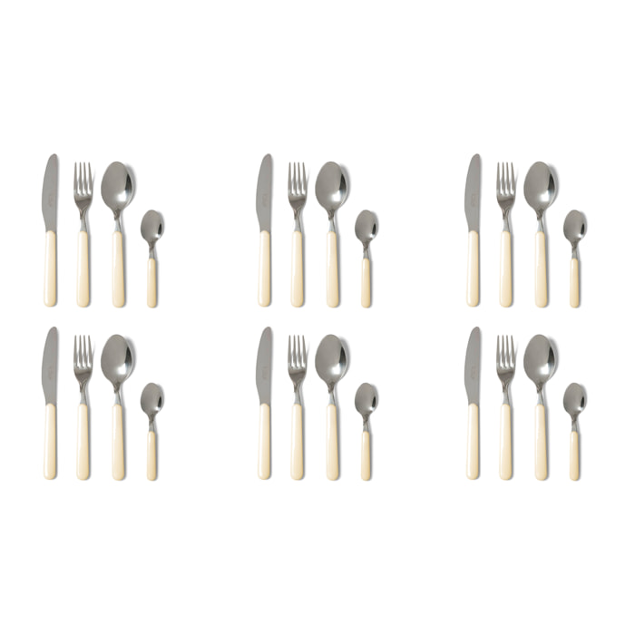 Servizio 24 posate Excelsa – Fashion, Acciaio Crema