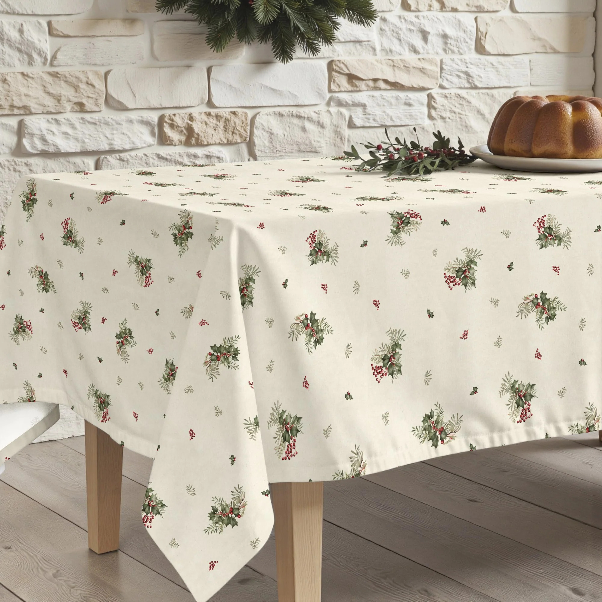 Nappe anti-taches Winter holly 1225