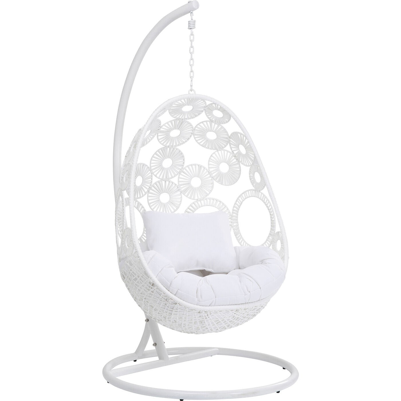 Fauteuil suspendu Ibiza blanc Kare Design