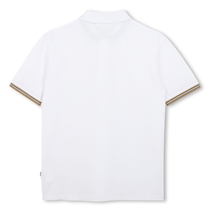 Boss - polo - algodón - blanco