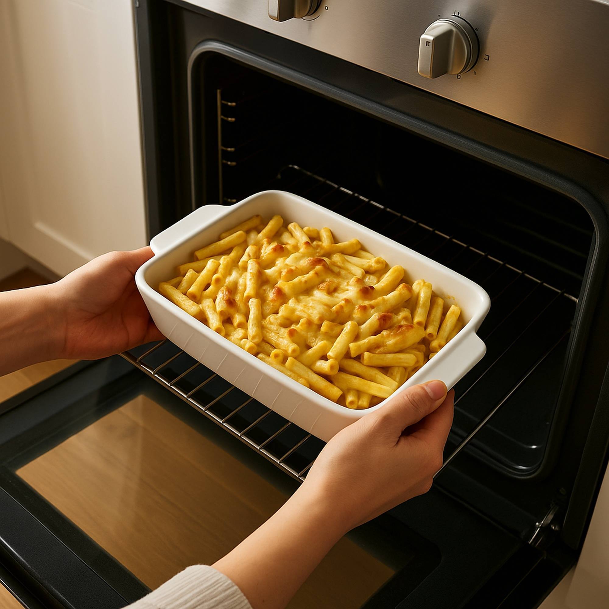 Well home plato de horno de gres en juego de 3 piezas y diferentes tamaños, 36x22,5x8cm