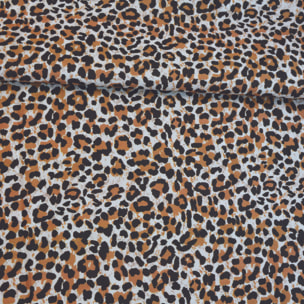 Tissu imprimé panthère - Marron Clair