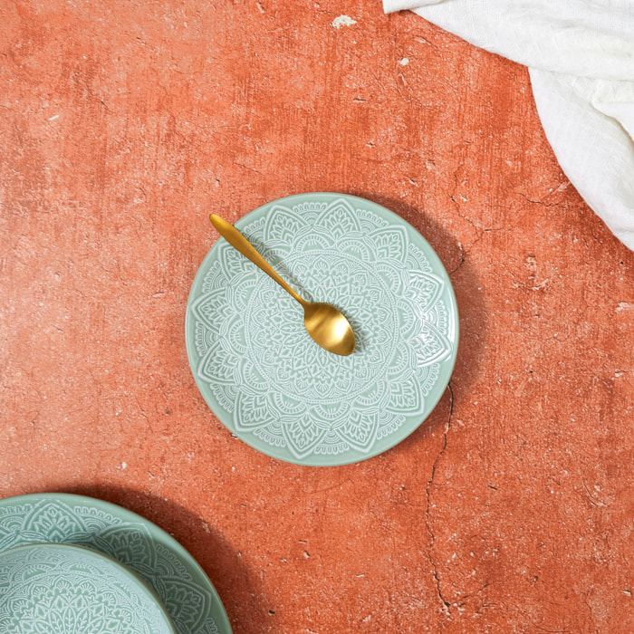 Assiette Sahara Vert D19.5cm