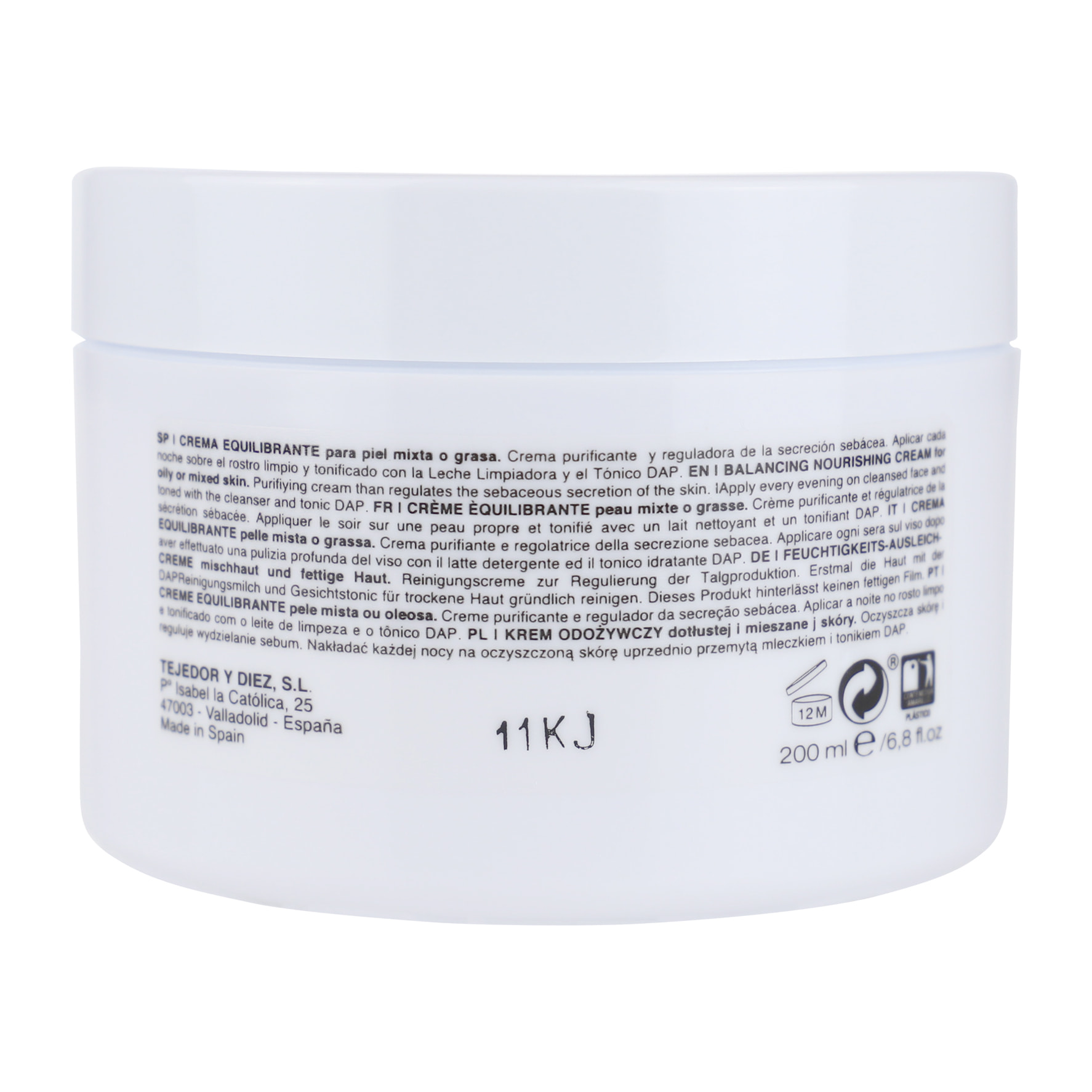 crema equilibrante (200 ml.) piel mixta