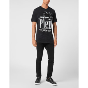 PHILIPP PLEIN Camiseta de cuello redondo y manga corta RACING