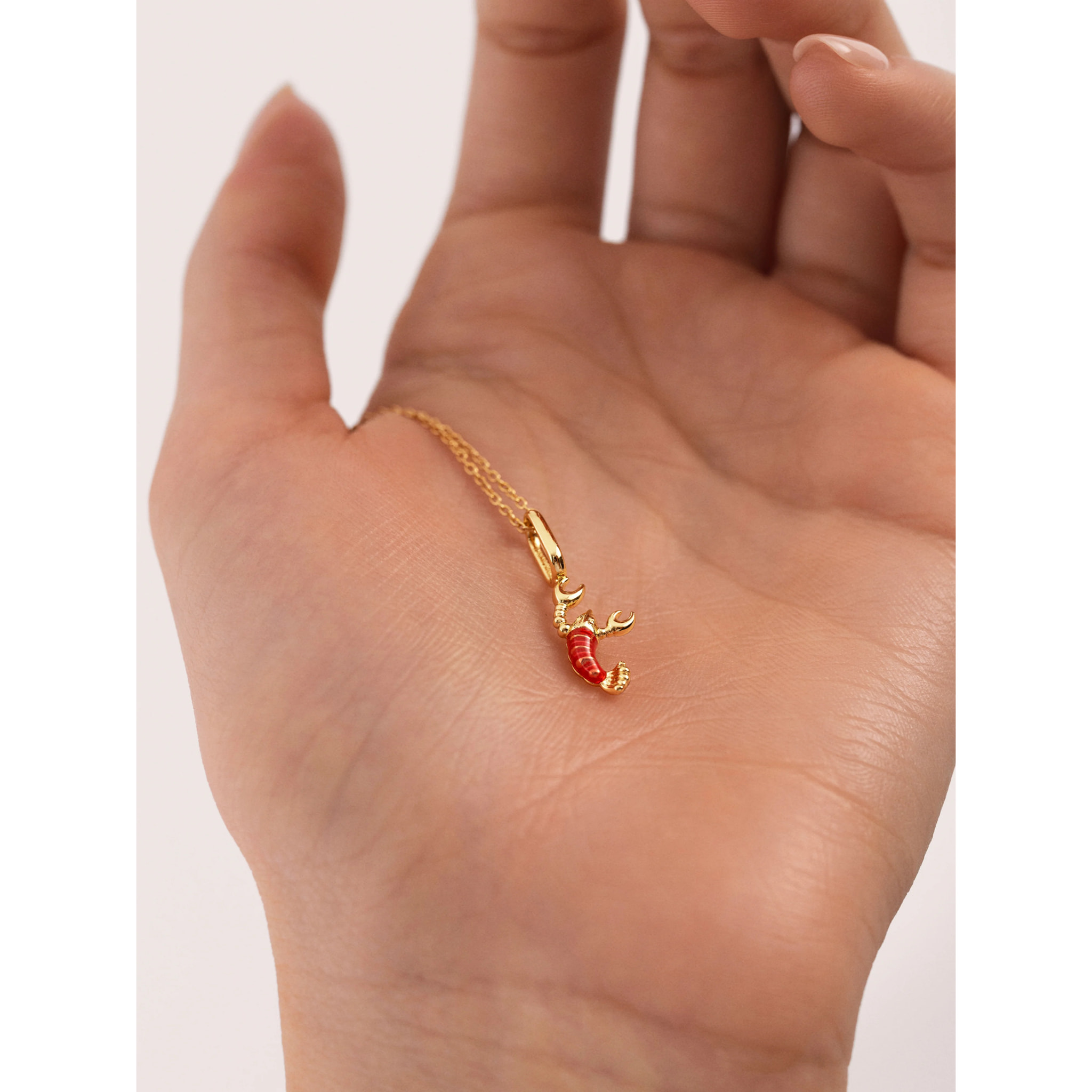 Charm Gamberetto Placcato Oro