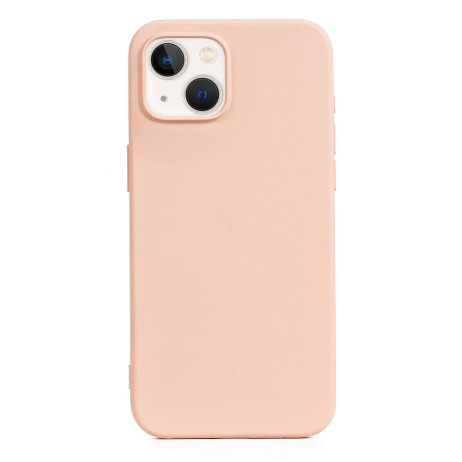 DAM Custodia in silicone  Essential per iPhone 13/14. Interno morbido e vellutato. 7,43x1,06x14,95 cm. Colore: rosa chiaro
