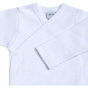 Body cruzado bebé manga larga topos