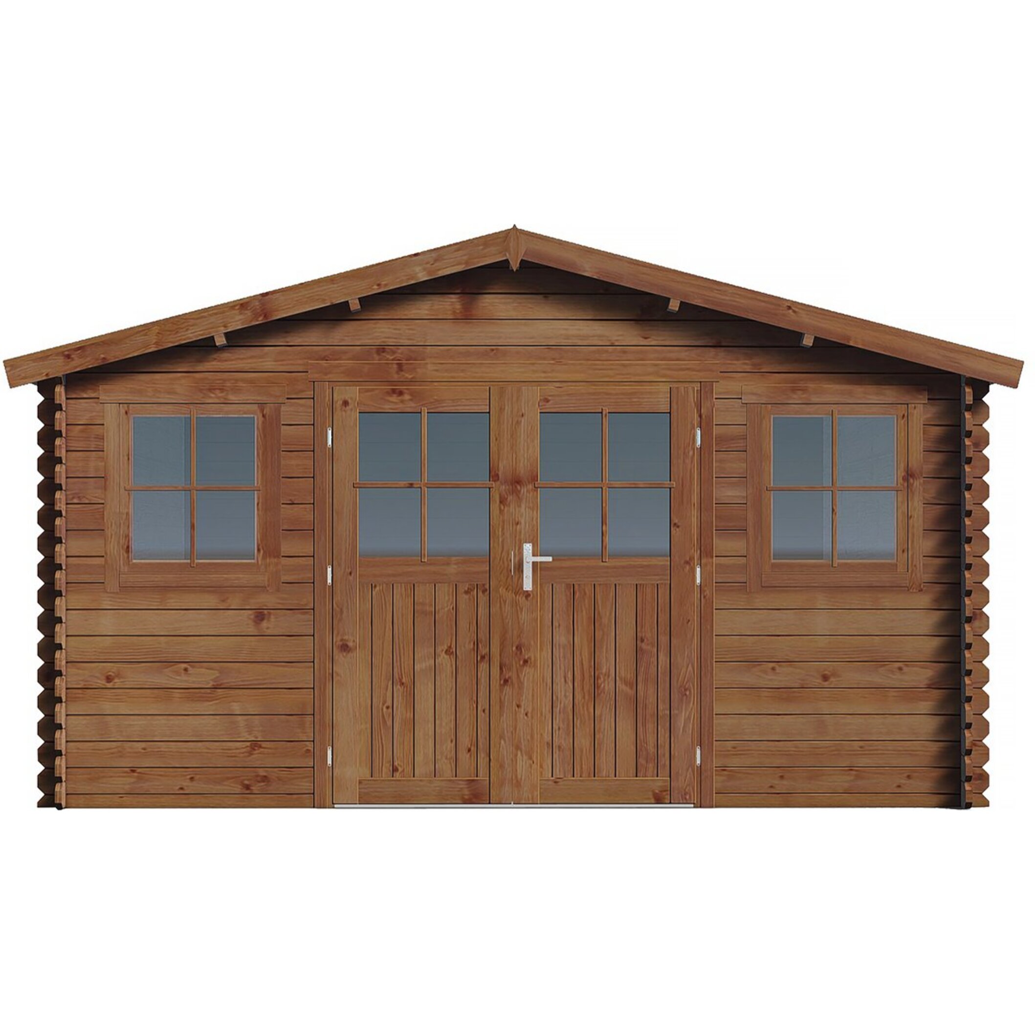 Abri de jardin bois traité autoclave marron 21,2 m² "Lormont" - 28 mm