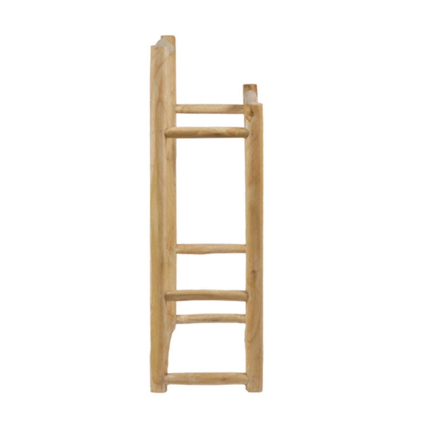 Porte serviettes 90 cm double portant en bois massif de teck - LEON