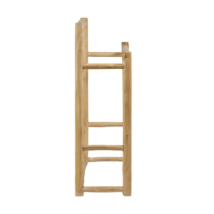 Porte serviettes 90 cm double portant en bois massif de teck - LEON
