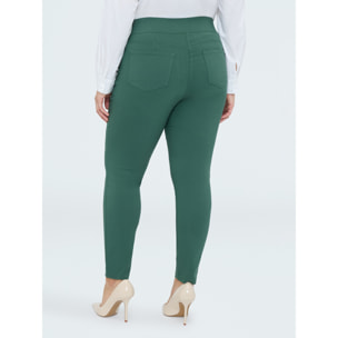Fiorella Rubino - Pantaloni Skinny in misto viscosa - Verde