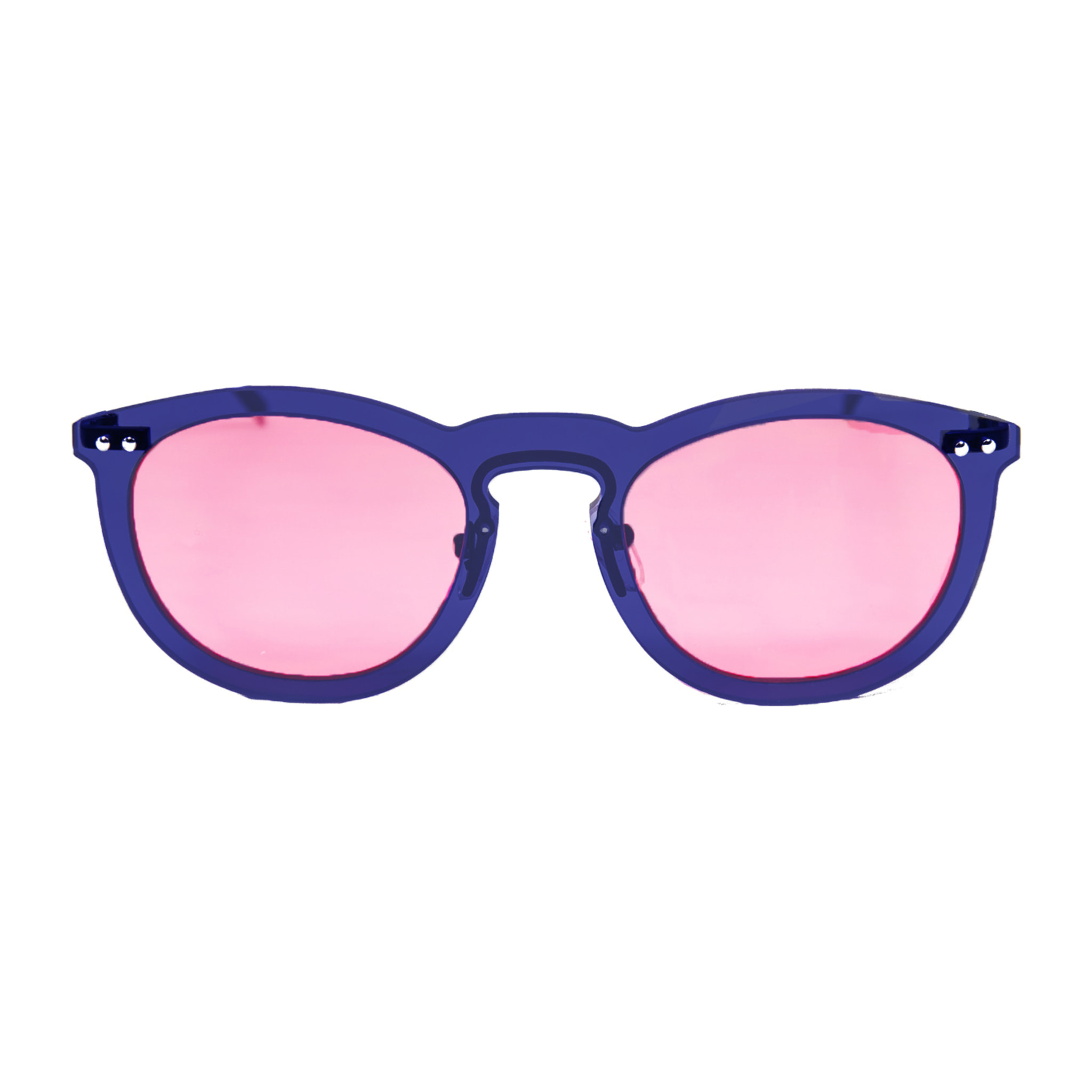 Gafas de sol OCEAN IBIZA - Trans / Rosa degradado con montura azul oscuro transparente y patillas de metal negro