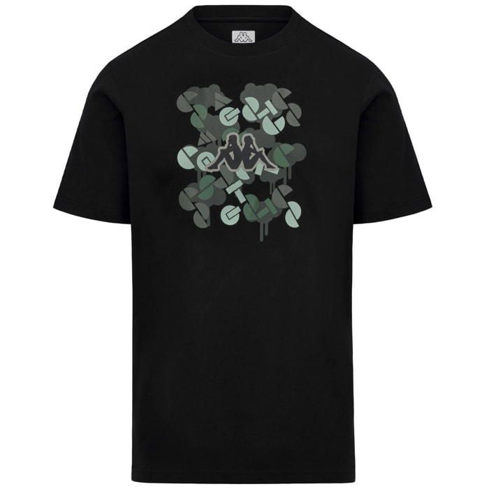 T-Shirts & Top Kappa Uomo Logo Infor Nero