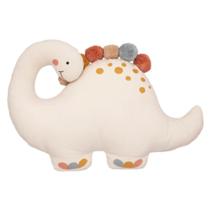 Coussin enfant "Arlequin" dinosaure coton 40x30cm