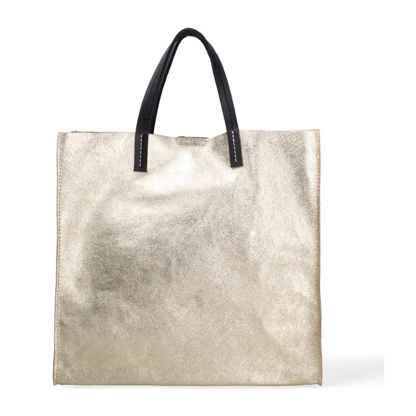 Borsa a mano da donna Made in Italy - Modello Ereva - 100% pelle - 34.5 x 32.0 x 17.0 cm