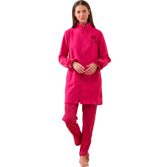 Vestaglia donna micropile piedini Noidinotte