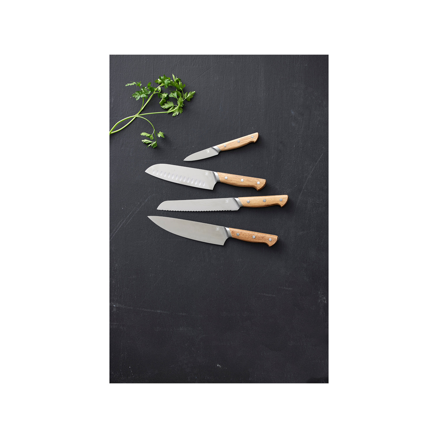 Ensemble de 4 couteaux Foresta en Chêne