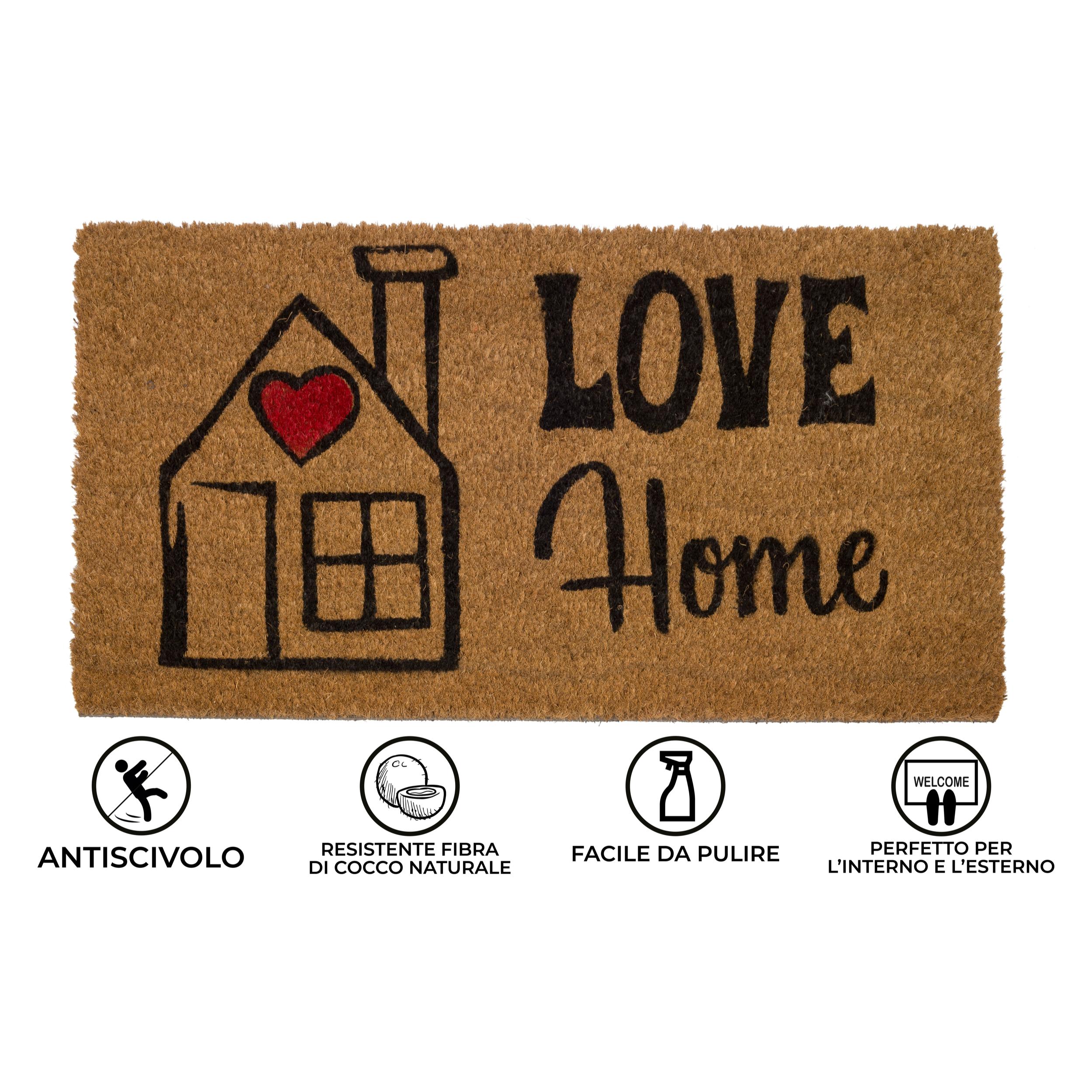 Zerbino Ingresso Casa Antiscivolo In Cocco Allegro Love Home