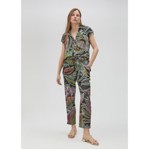 Camicetta stampa tropicale