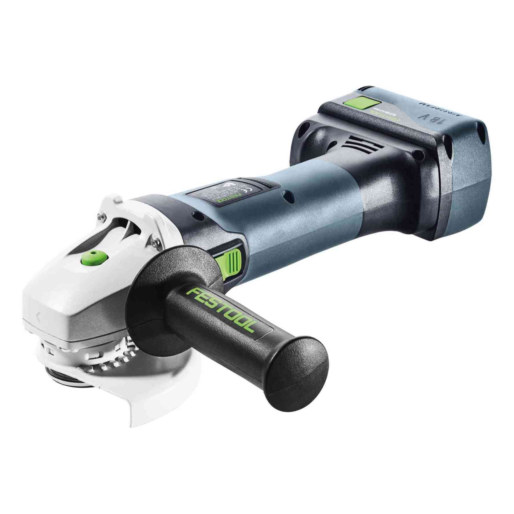 Meuleuse d'angle sans fil AGC 18-125 5,0 EBI-Plus - FESTOOL - avec 2 batteries 18v 5.0Ah - chargeur - sytainer - 577700