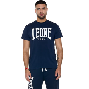 T-shirt in cotone elasticizzato a manica corta con logo grande Leone 1947 Basic