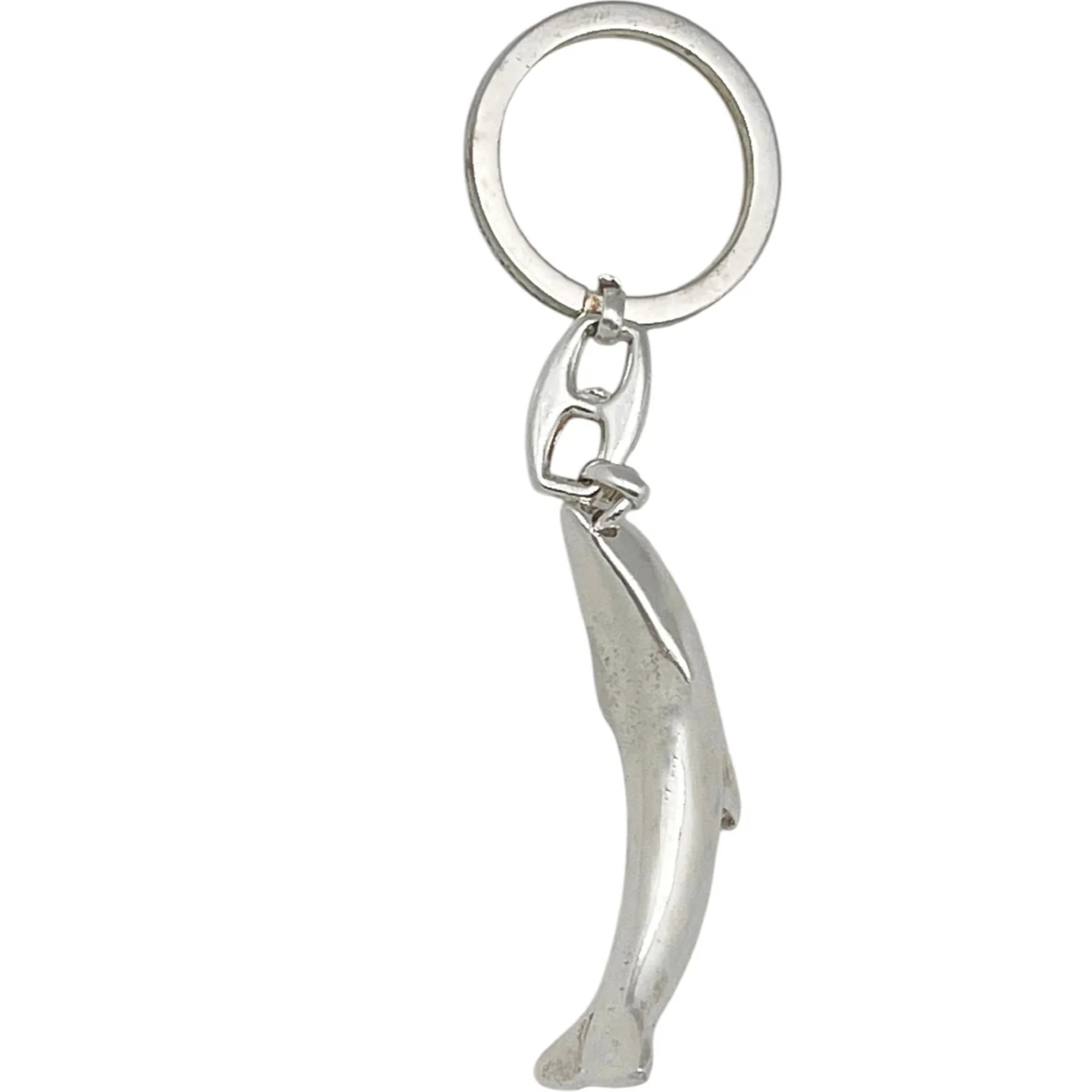 Llavero Delfín en plata chapado