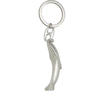Llavero Delfín en plata chapado