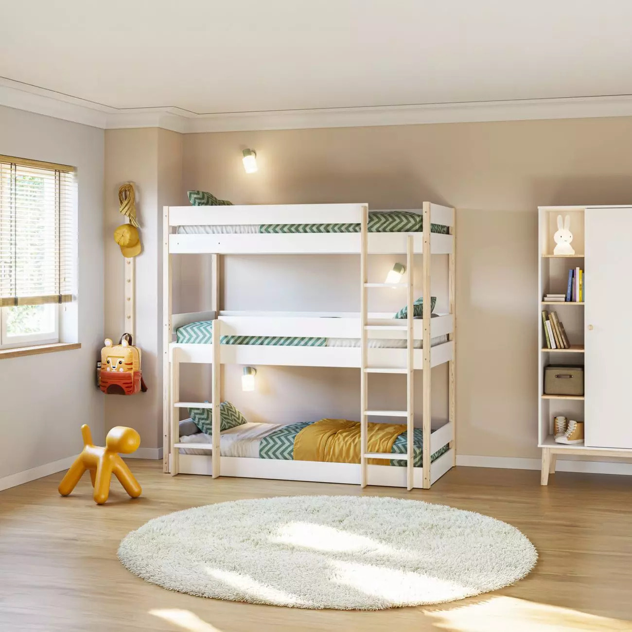 Litera Tristack Blanco - Oak Soft