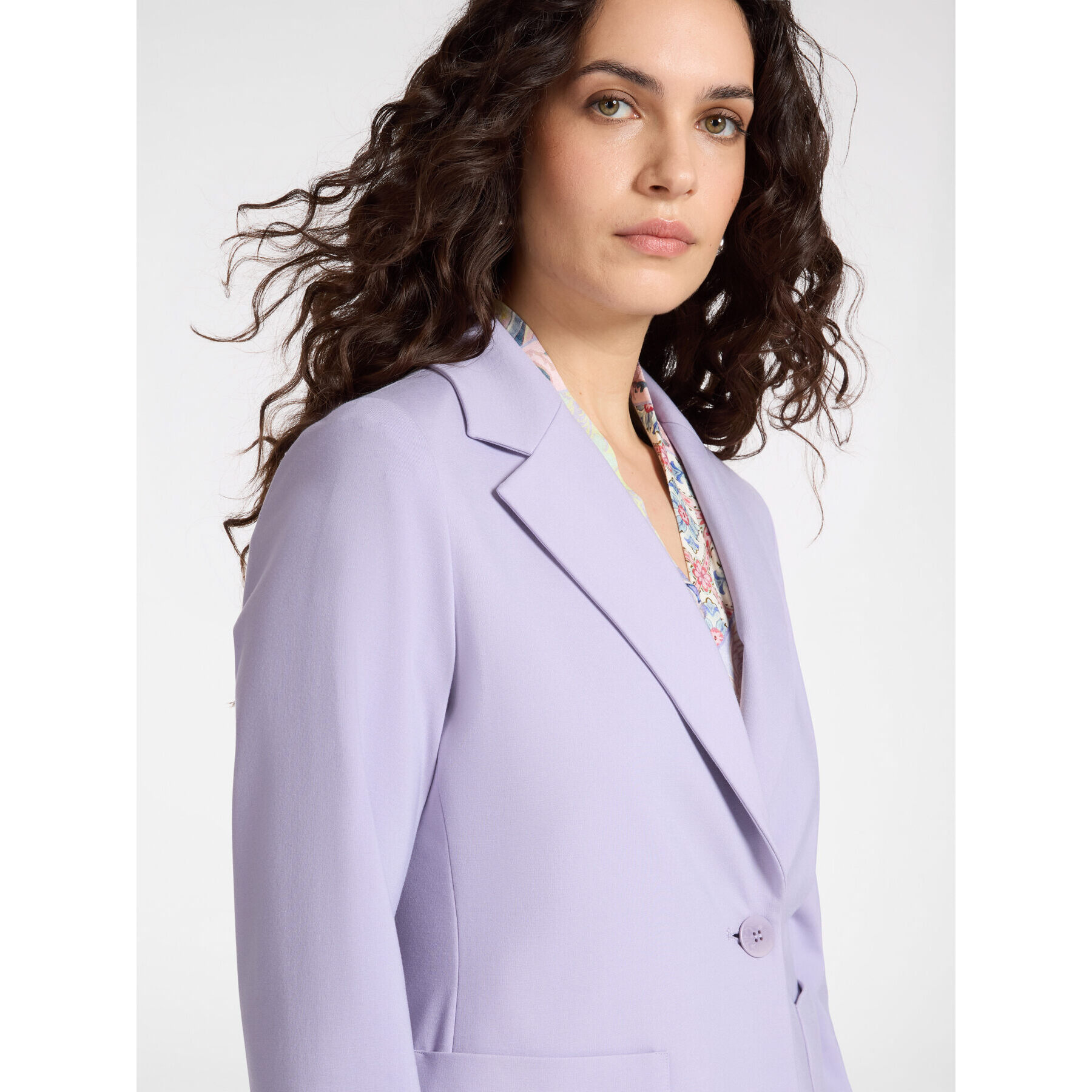 Elena Mirò - Blazer monopetto in punto Milano - Viola