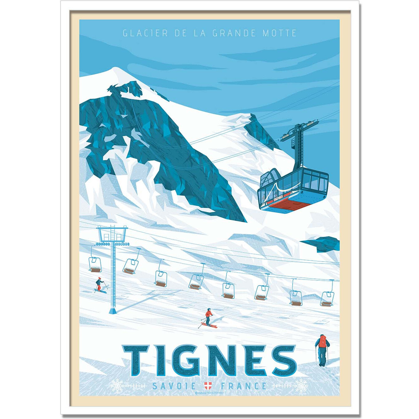 Affiche - Tignes - Olahoop Travel Posters