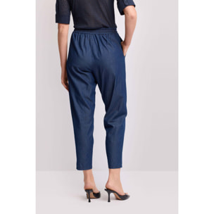Kocca - Pantaloni in cotone stile jogger Donna, Tinta unita
