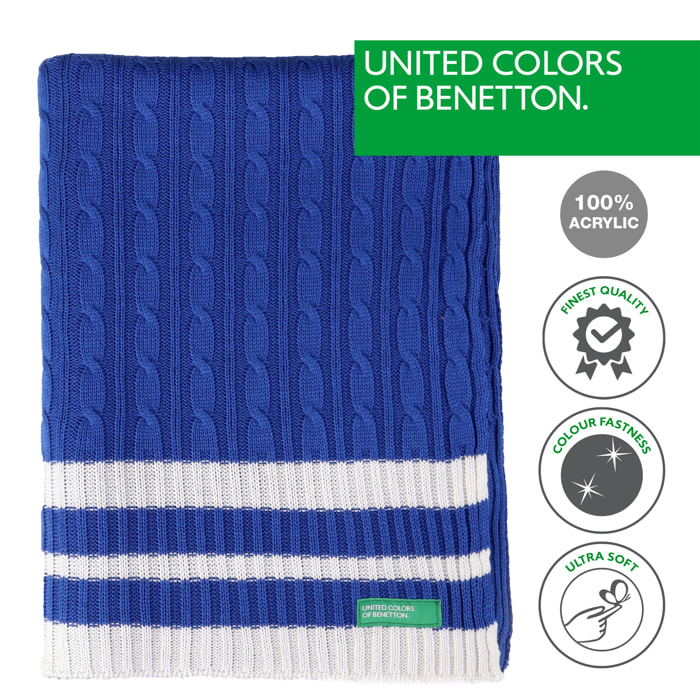 Manta punto  benetton azul