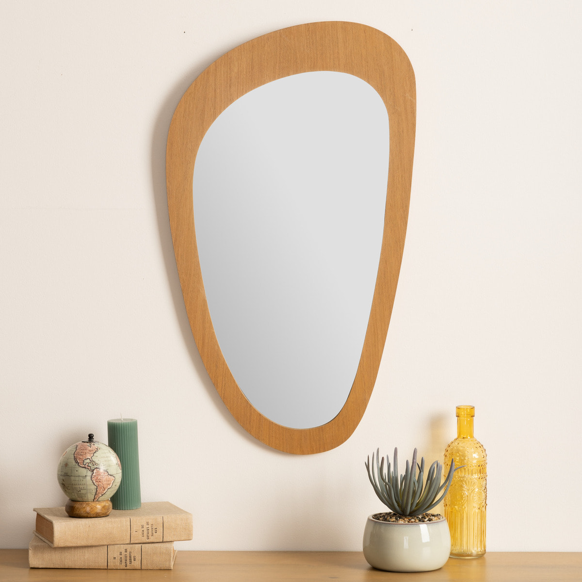 Miroir organique "Sophie" 70x40cm marron