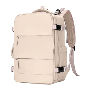 Zaino da cabina da viaggio di grande capacità con più scomparti (scarpe, abbigliamento, portatile).