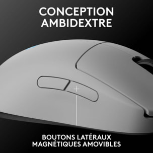 Souris Gamer Sans Fil LOGITECH G PRO 2 Lightspeed Wireless Blanche