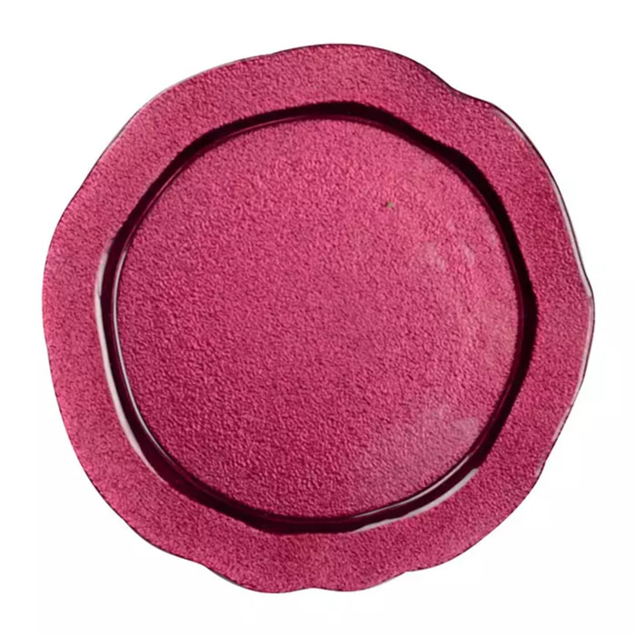 Lot de 6 ASSIETTE PLATE FUCHSIA