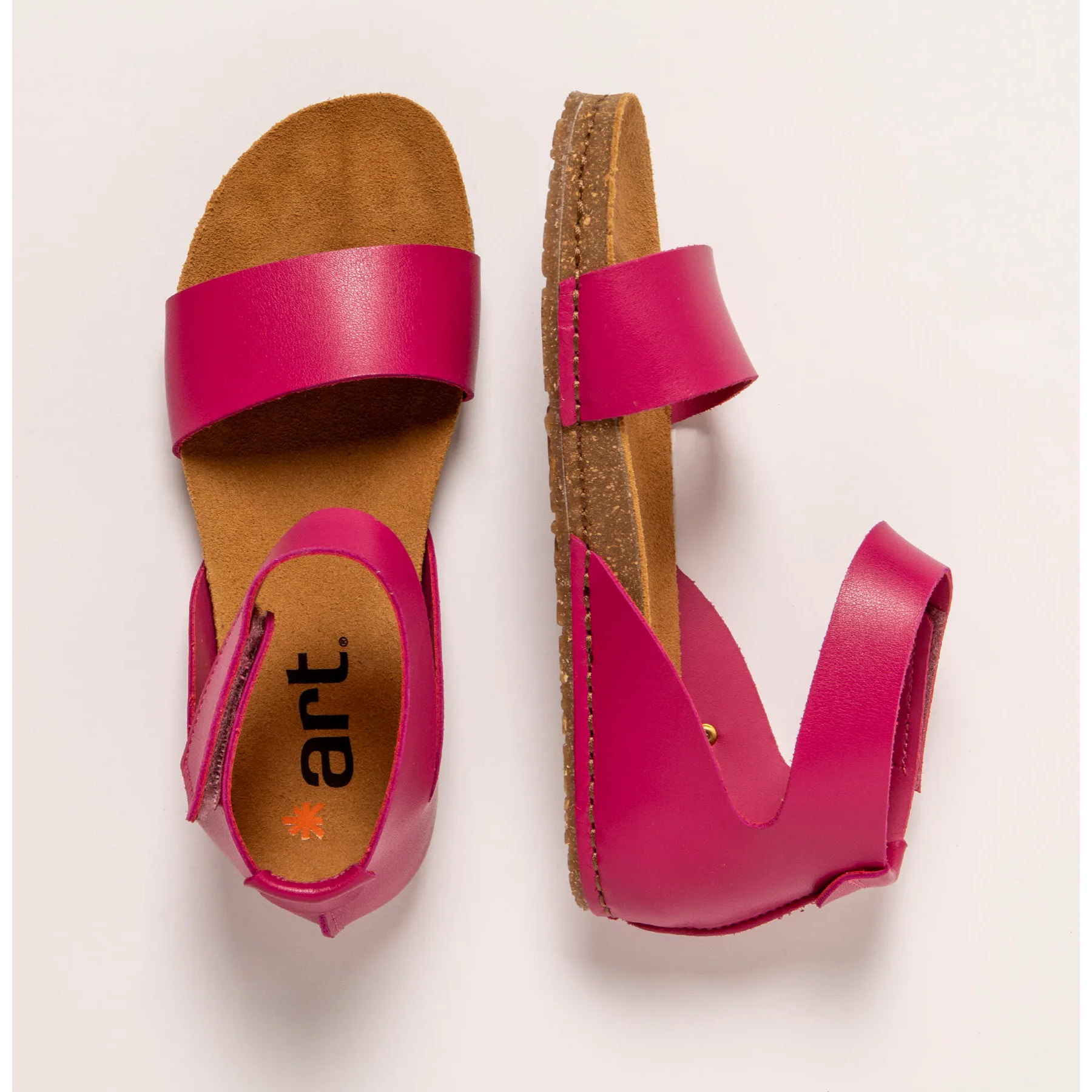 Sandalias 0382 NAPPA FUXIA/ CRETA color Fuxia