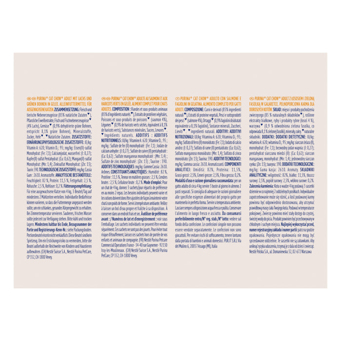 CAT CHOW Adult Saumon 10x85g - Lot de 4