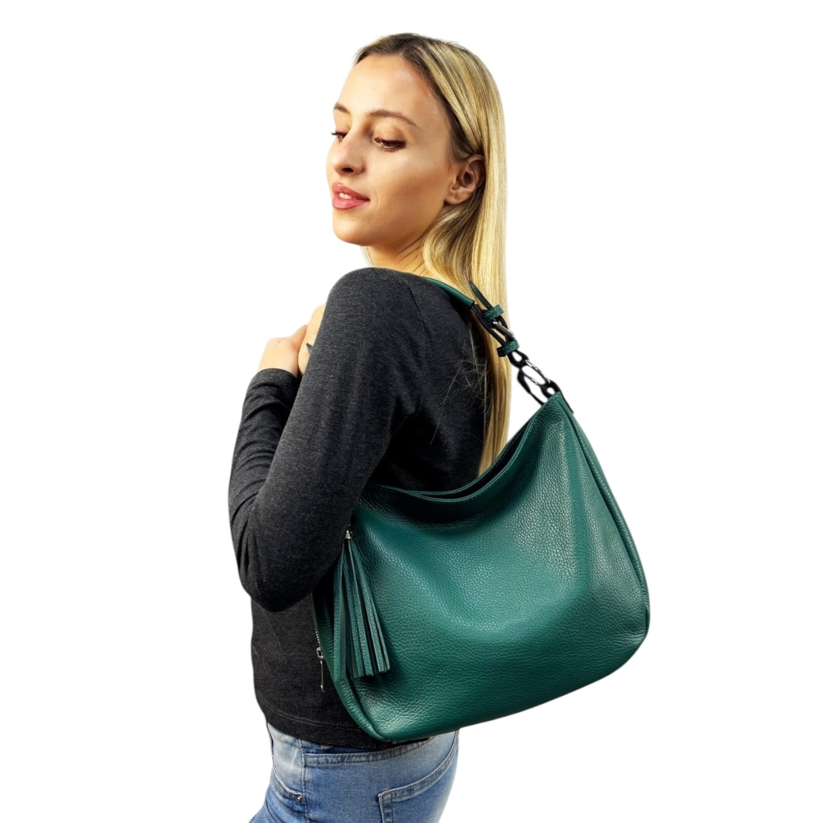 Borsa a spalla Cheval Firenze Annalisa Verde Petrolio