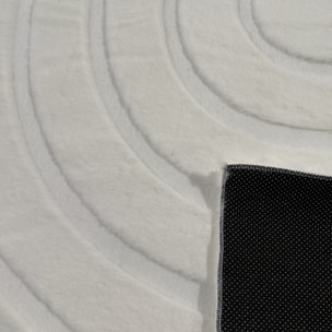 ALASKA - Tapis doux à motif arc blanc