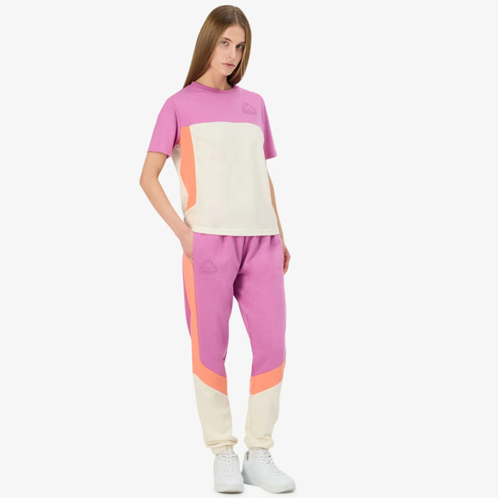 Kappa - Pantaloni Donna Viola - Logo Grala