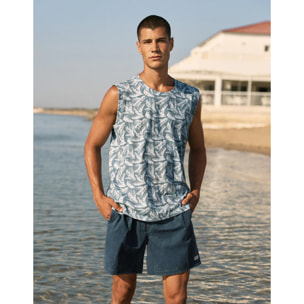 Camiseta Tirantes Azul - Sourpalm