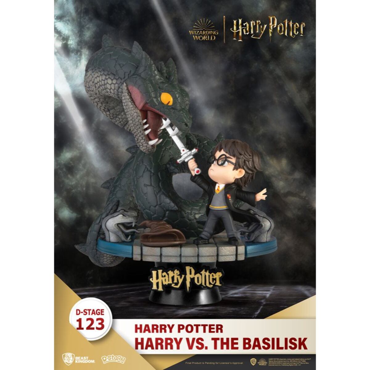 Harry Potter D-Stage PVC Diorama Harry Vs. The Basilisk 16 Cm Beast Kingdom Toys