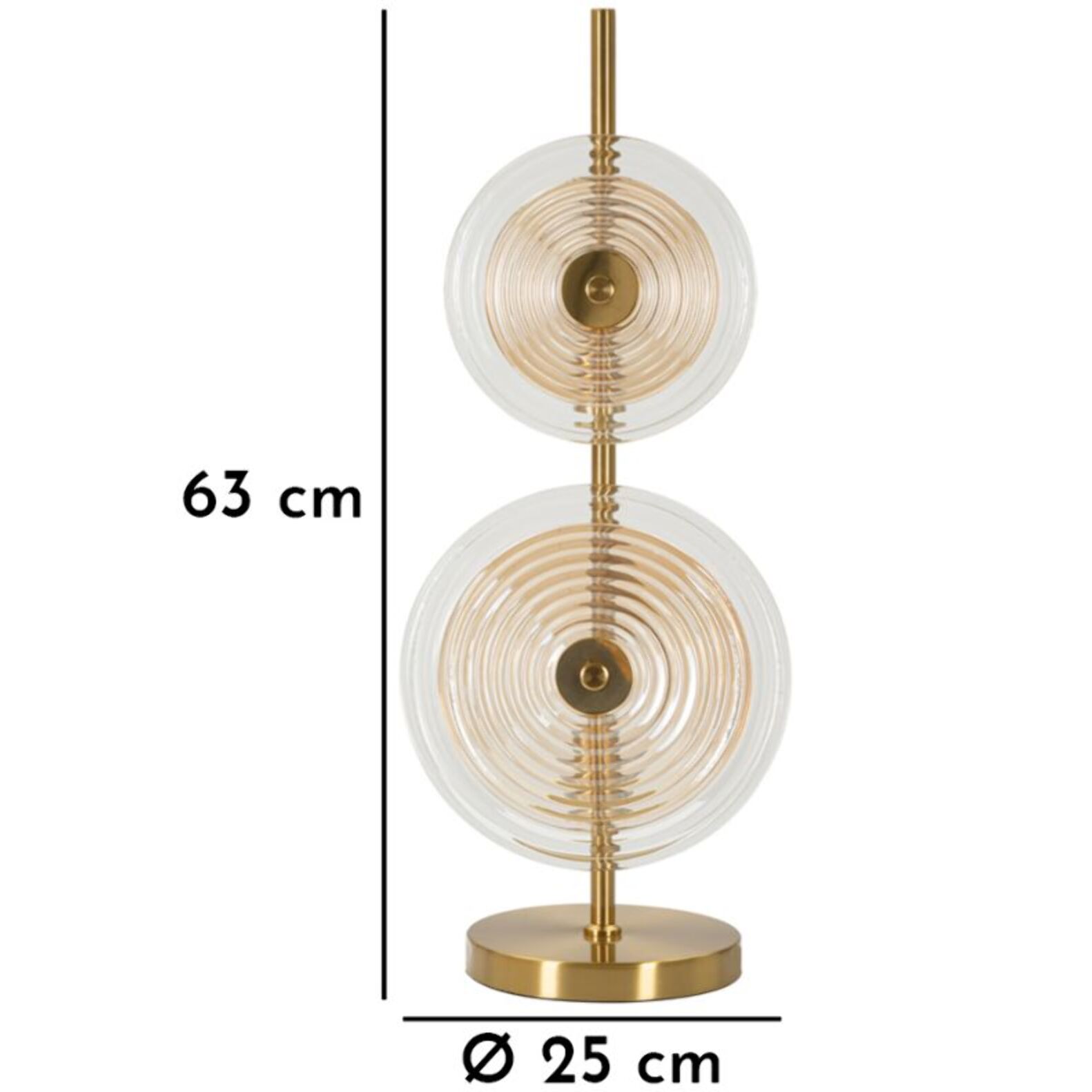 LAMPADA DA TAVOLO VENICE CM Ø 25X63