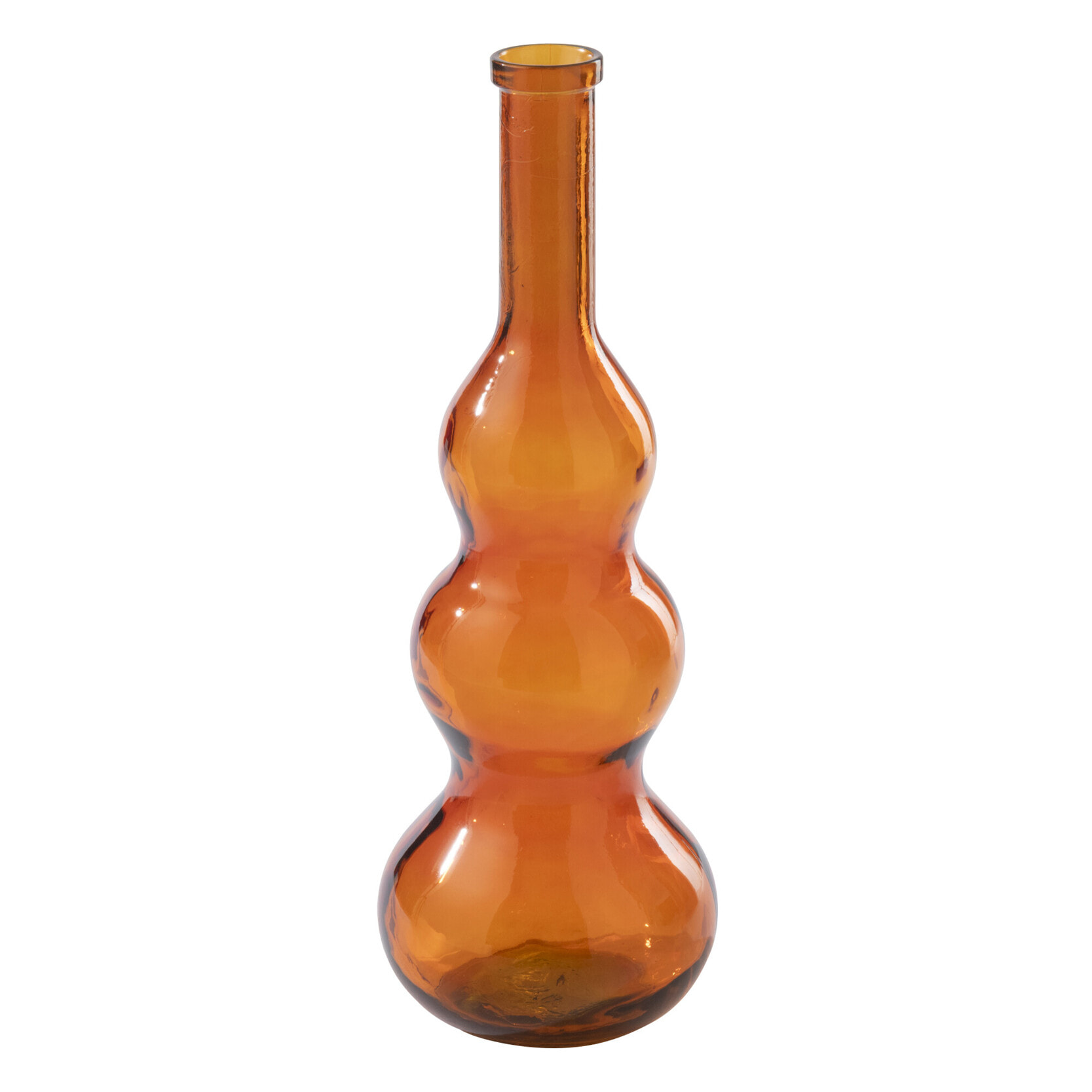J-Line Vase - verre - orange foncé