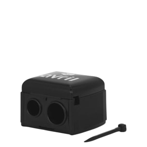 Taille-crayon double avec récuperateur et lamelle nettoyante - Accessoire