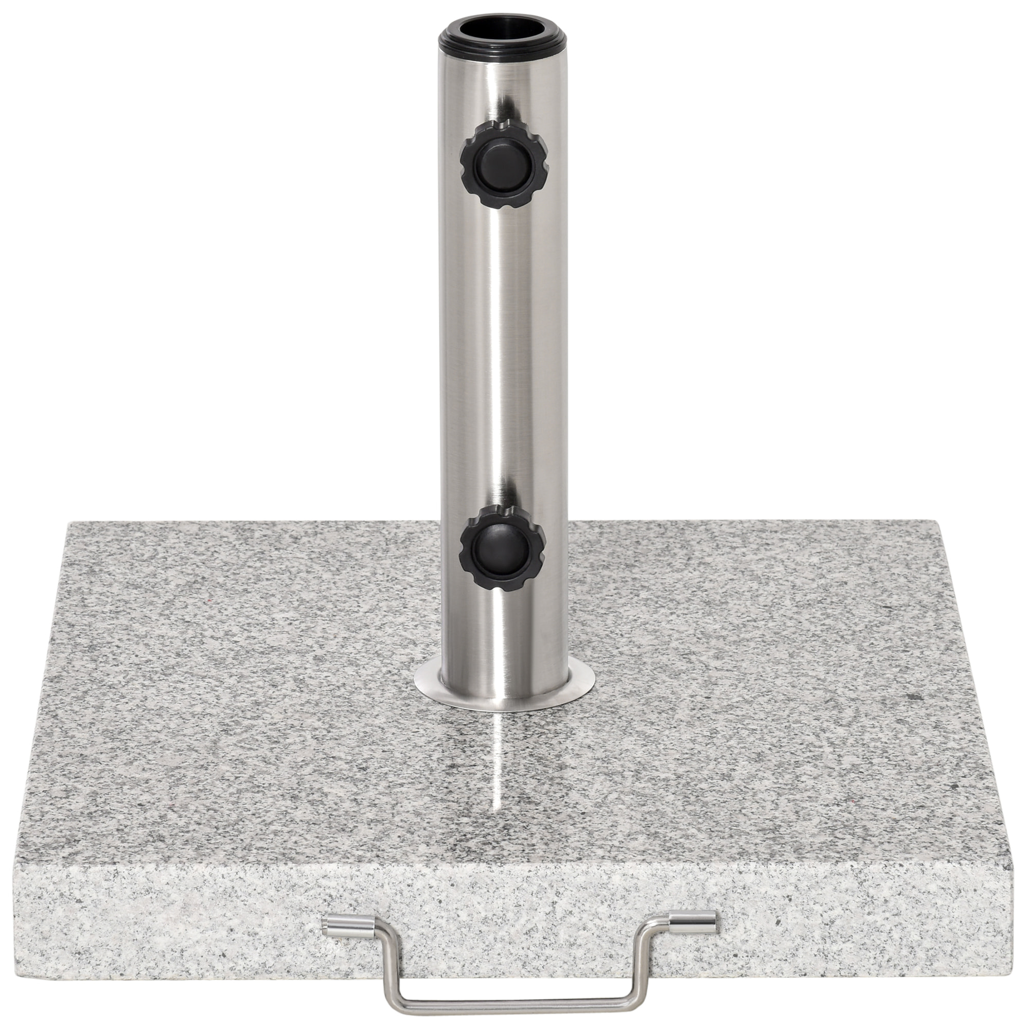 Base Sombrilla Universal con Dos Ruedas 42x42x36cm Gris